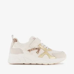 Blue Box Meisjes sneakers met panterprint details beige Online