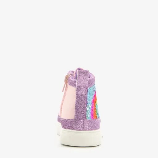 Blue Box Meisjes sneakers met regenboog
