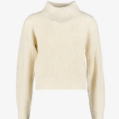 TwoDay Meisjes sweater met col beige