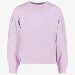 TwoDay Meisjes sweater met madeliefjes lila Sale