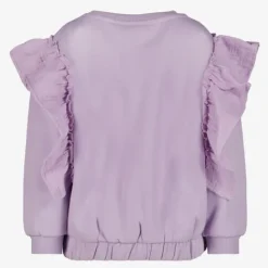 TwoDay Meisjes sweater met ruches lila New
