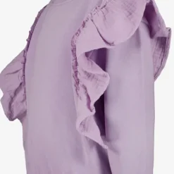 TwoDay Meisjes sweater met ruches lila New