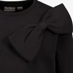 TwoDay Meisjes sweater met strik zwart Sale