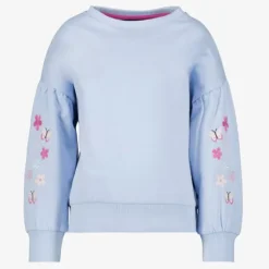 TwoDay Meisjes sweater met vlinders ijsblauw
