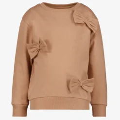 TwoDay Meisjes sweaters met strikjes bruin Hot