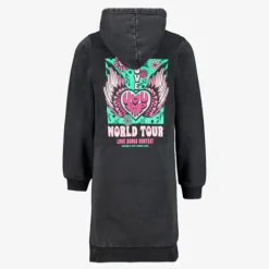 TwoDay Meisjes sweatjurk met backprint Clearance