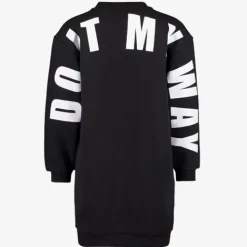MyWay Meisjes sweatjurk zwart met backprint Outlet