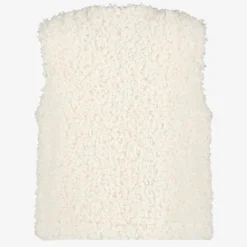 TwoDay Meisjes teddy gilet met bloemetjes wit Online