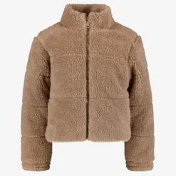 TwoDay Meisjes teddy jas lichtbruin Best
