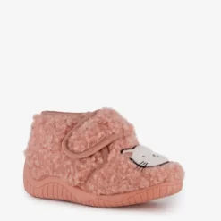 Thu!s Meisjes teddy pantoffels met kat roze Outlet