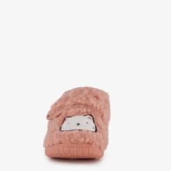 Thu!s Meisjes teddy pantoffels met kat roze Outlet