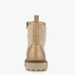 Blue Box Meisjes teddy veterboots beige Online
