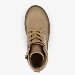 Blue Box Meisjes teddy veterboots beige Online