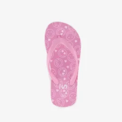 Scapino Meisjes teenslippers met smileys roze Clearance