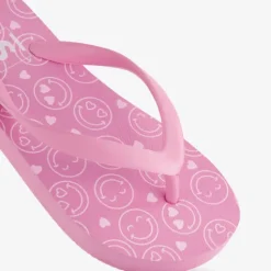 Scapino Meisjes teenslippers met smileys roze Clearance