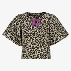 MyWay Meisjes top met strikjes en luipaardprint Sale