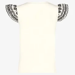 TwoDay Meisjes top met vlindermouwtjes wit Best