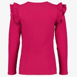 TwoDay Meisjes trui roze met ruches New