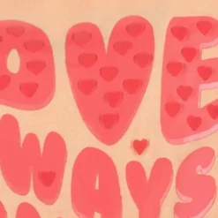 TwoDay Meisjes T-shirt met backprint zalmroze Outlet