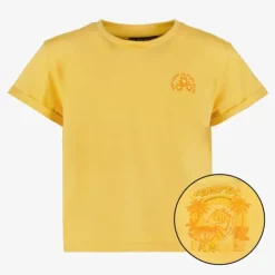 TwoDay Meisjes T-shirt met backprint geel Outlet