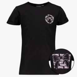 TwoDay Meisjes T-shirt met backprint zwart New