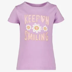 TwoDay Meisjes T-shirt met bloemen lila Online