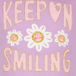 TwoDay Meisjes T-shirt met bloemen lila Online