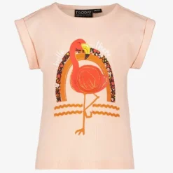 TwoDay Meisjes T-shirt met flamingo lichtroze Discount