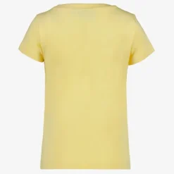 TwoDay Meisjes T-shirt met kat en strik geel