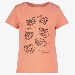 TwoDay Meisjes T-shirt met panters roze Best