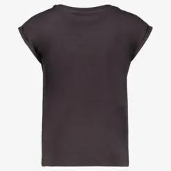 TwoDay Meisjes T-shirt met tekstopdruk zwart New