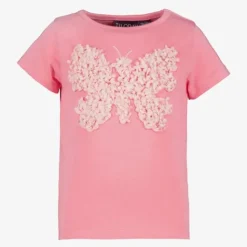 TwoDay Meisjes T-shirt met vlinder roze