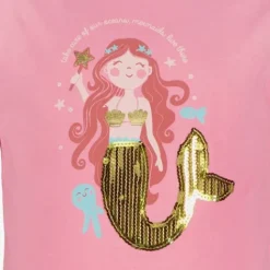 TwoDay Meisjes T-shirt met zeemeermin en glitters Outlet
