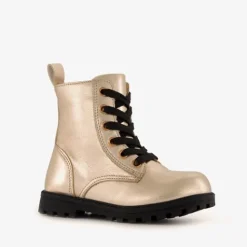 Blue Box Meisjes veterboots goud