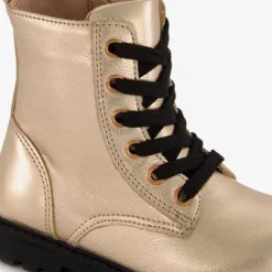 Blue Box Meisjes veterboots goud