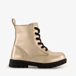 Blue Box Meisjes veterboots goud