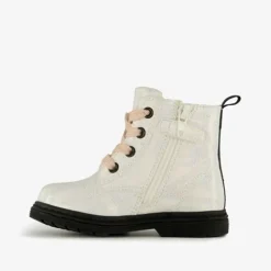 Blue Box Meisjes veterboots met glitter wit Clearance