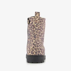 Blue Box Meisjes veterboots met panterprint bruin Online