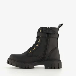 Blue Box Meisjes veterboots met tasje zwart Clearance