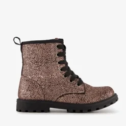 Blue Box Meisjes veterboots metallic roze zwart Online