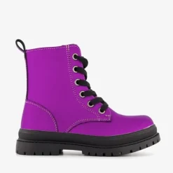 Blue Box Meisjes veterboots paars New
