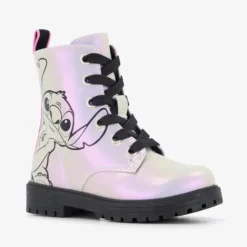 Lilo & Stitch Meisjes veterboots zilver roze Best