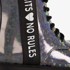 Blue Box Meisjes veterboots zwart met glitters Sale