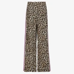 MyWay Meisjes wide leg broek met luipaardprint New
