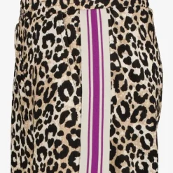 MyWay Meisjes wide leg broek met luipaardprint New