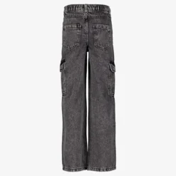 TwoDay Meisjes wide leg cargo jeans donkergrijs Online