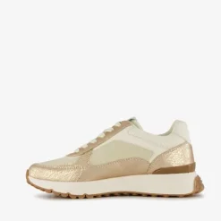 Blue Box Metallic dames sneakers beige goud Clearance
