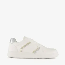 Blue Box Metallic dames sneakers wit zilver Outlet