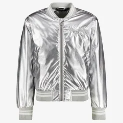 TwoDay Metallic meisjes bomberjack zilver Discount