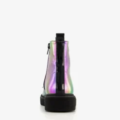 Wednesday Metallic meisjes veterboots multicolor